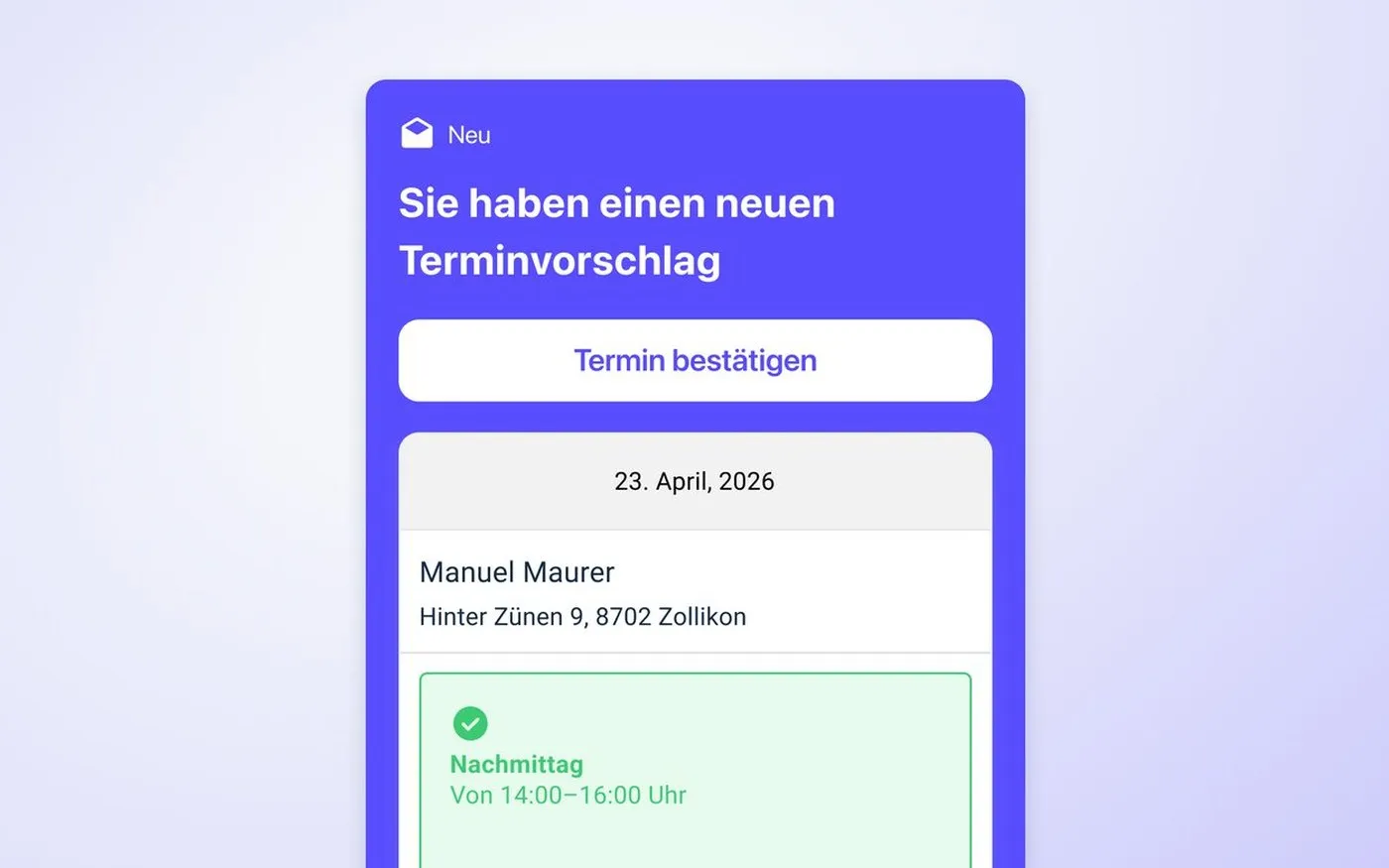 Vorschau Service Termine