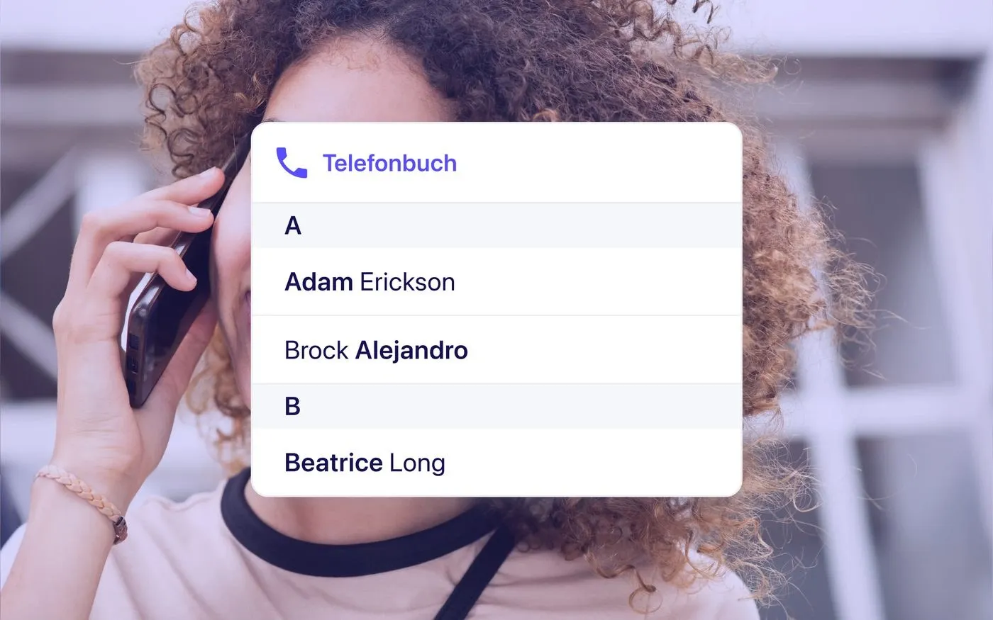 Vorschau Telefonbuch
